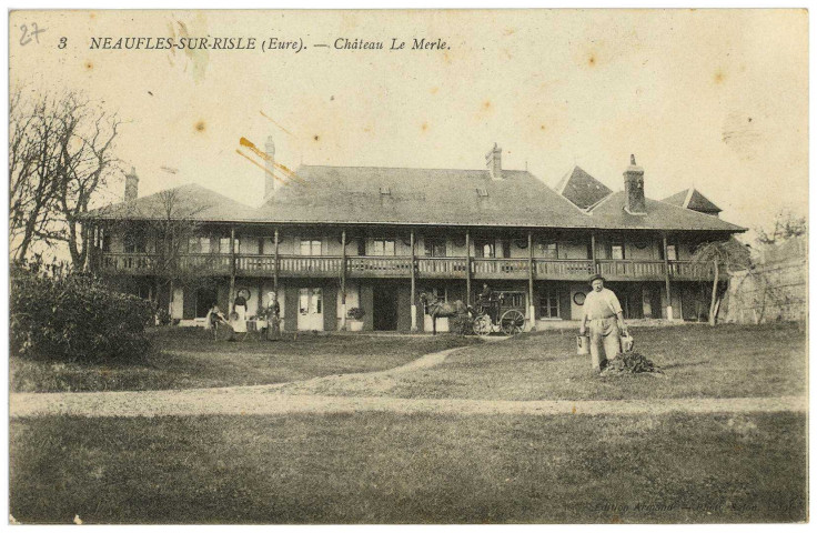 Neaufles-sur-Risle. Château «Le Merle».