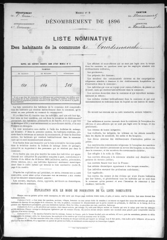 COURDEMANCHE 1896