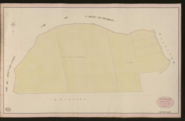 Saint-Paër. Section A _ Cocquereaumonts _ 1re de 3 Feuilles