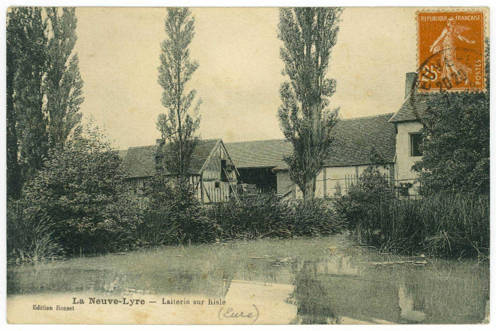 Neuve-Lyre (La). Laiterie sur la Risle.