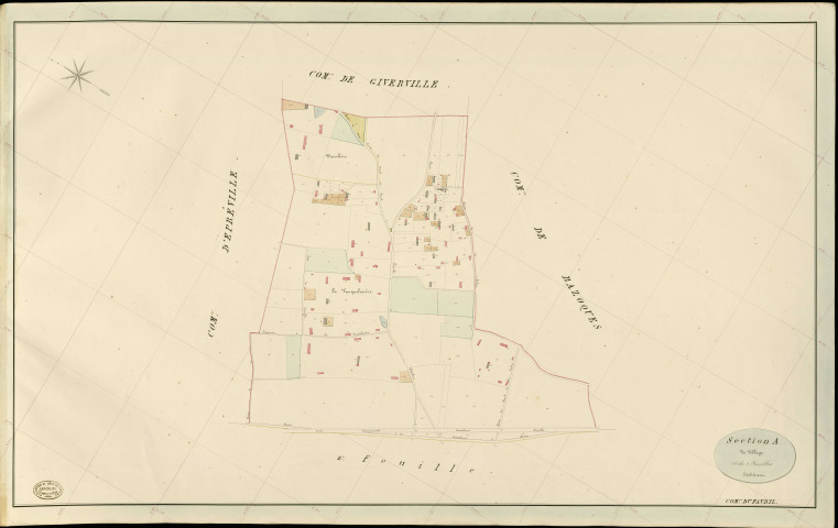 Favril (Le). Section A _ du Village _ 1re de 2 Feuilles