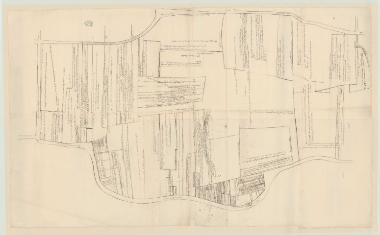 Neuafles-Auvergny - 1- "Carte de l'ainesse de La Bretesche n°1". * 2- "Brouillon de carte refaite". *