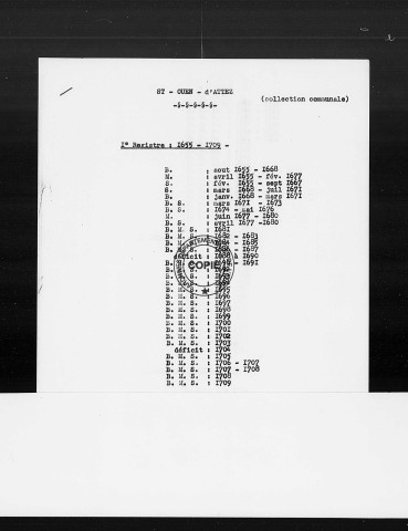 BMS (1655-1754)