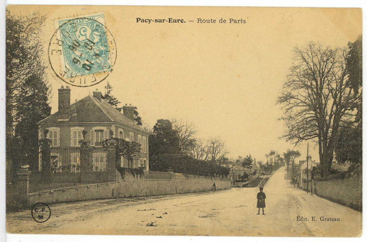 Pacy-sur-Eure. Route de Paris.