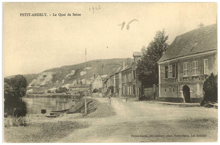 Andelys (Les). Le Quai de Seine.