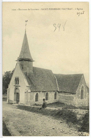 Saint-Pierre-du-Vauvray. L'Eglise.