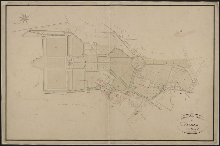 "Cadastre de Navarre du temps de l'impératrice Joséphine". (14 feuilles + couverture),