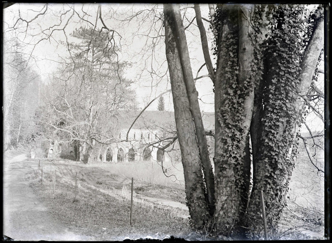 Ruines et vestiges de l'abbaye Notre-Dame-de-Fontaine-Guérard à Radepont (Eure).
