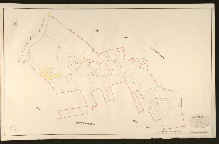 Bosnormand. Section C _ de la Capelle _ Feuille Unique