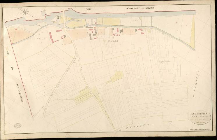Hardencourt-Cocherel. Section A _ de la Ferme de Vallemont _ 1re de 3 Feuilles