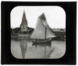Tour de la Lanterne et les chantiers de La Rochelle (Charente-Maritime).