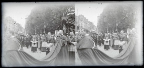 Procession, fête de Jeanne d'Arc à Rouen (Seine-Maritime).