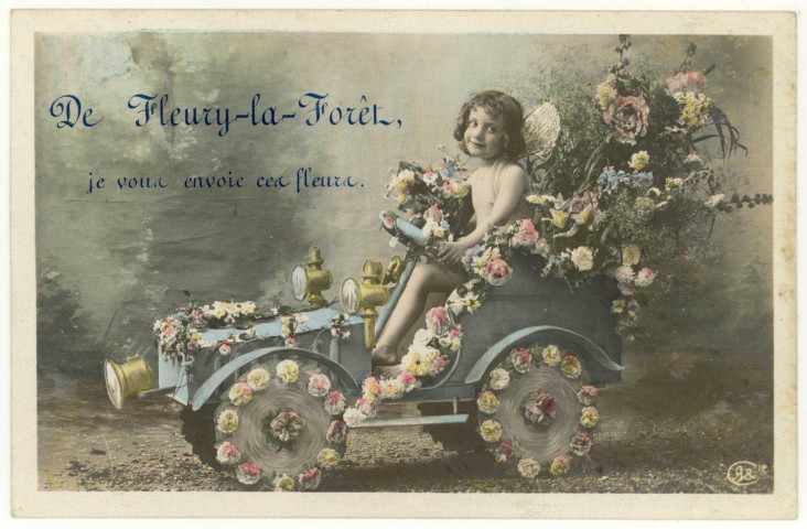 Fleury-la-Forêt. De Fleury-la-Forêt, je vous envoie ces fleurs.