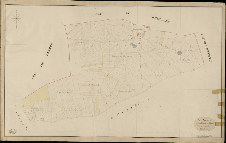 Bailleul-près-Saint-André. Section A _ du Bois-hébert et du Château _ 1re de 2 Feuilles
