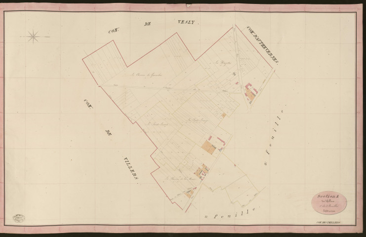 Thilliers-en-Vexin (Les). Section A _ du Thilliers _ 1re de 3 Feuilles