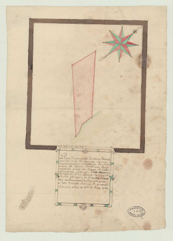 Fourges - 1- "Plan du fief Saint-Pierre". * 2- "Plan d'une pièce de terre dixmée par la cure de Fourges comme appartenant à l'abbaye Saint-Ouen de Rouen". *