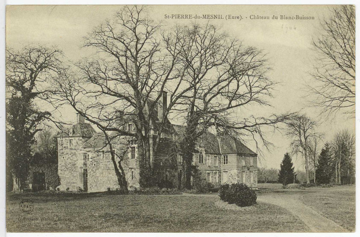 Saint-Pierre-du-Mesnil. Château du Blanc-Buisson.