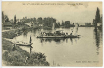 Saint-Pierre-du-Vauvray. Passage du bac.