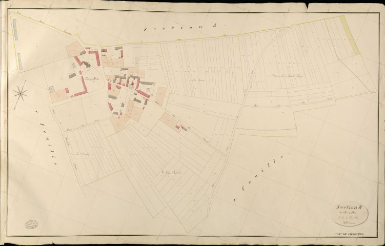 Chaignes. Section B _ de Chaignolles _ 3e de 4 Feuilles