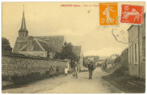 Hécourt. Vue sur l'Eglise.