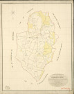 Saint-Grégoire-du-Vièvre. Tableau d'assemblage _ du Plan Parcellaire de la Commune de St Grégoire-du-Vièvre _ Canton de St Georges-du-Vièvre - Pontaudemer - Eure. _ Terminé sur le Terrain le 28 décembre 1839 , sous l'administration de M. de Monicault, Préfet _ M. Mouard, Maire _ sous la Direction de M.Garnier, Directeur des Contributions directes _ M. Le Fébure, Géomètre en Chef. _ Par M. Pizier, Géomètre de 1re classe.