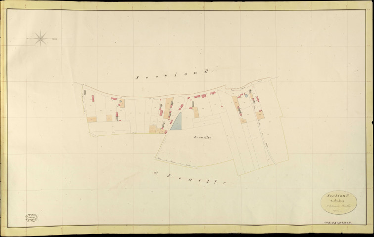 Ecauville. Section C _ du Beuherin _ 4e et dernière Feuille