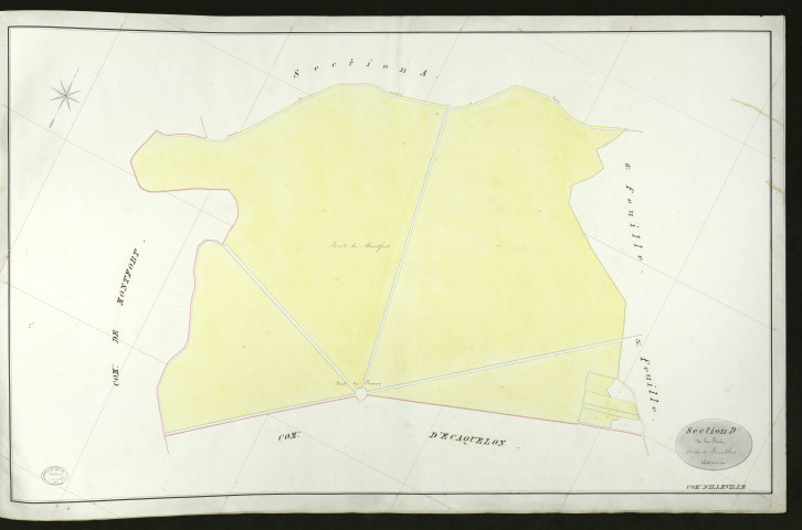 Illeville-sur-Montfort. Section D _ de la Forêt _ 1re de 4 Feuilles