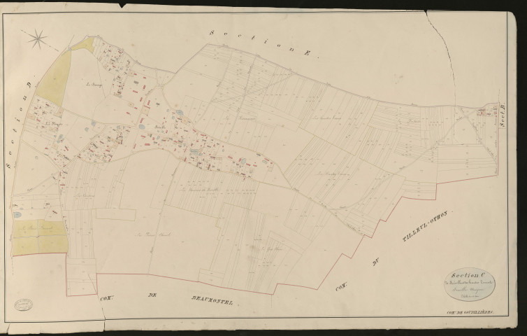 Goupillières. Section C _ de Fréville et des haute Terres _ Feuille Unique