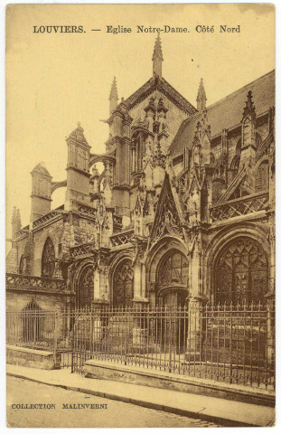Louviers-Ville. Eglise Notre-Dame, côté nord.