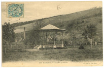 Andelys (Les). Jardin public et le kiosque à musique.
