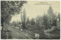 Verneuil-sur-Avre. Vue prise sur les Fossés et Promenades.