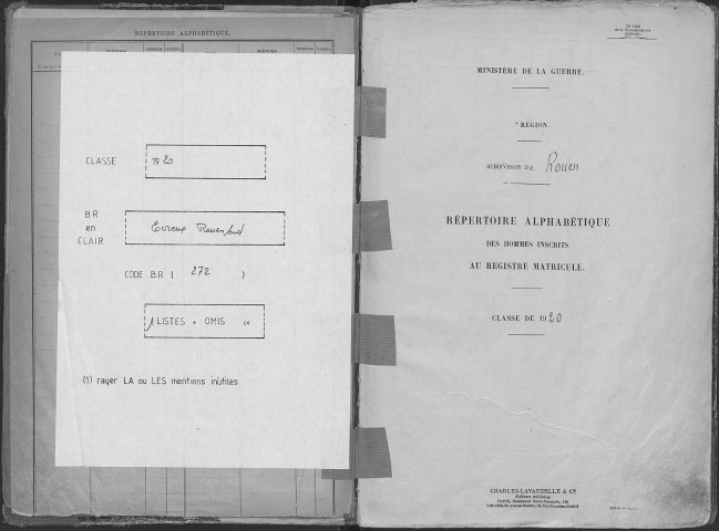 Rouen sud. Répertoire alphabétique (1920)