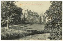 Gouville. Château de Chambray (Eure) vu de la Prairie.