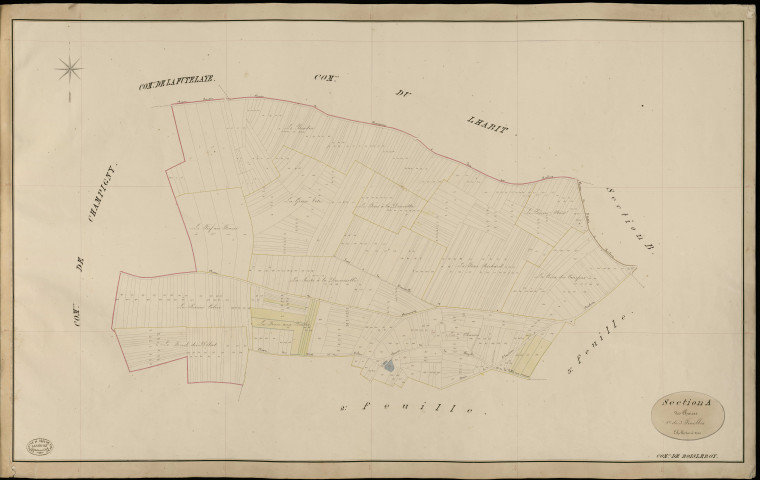 Bois-le-Roy. Section A _ des Chaises _ 1re de 3 Feuilles