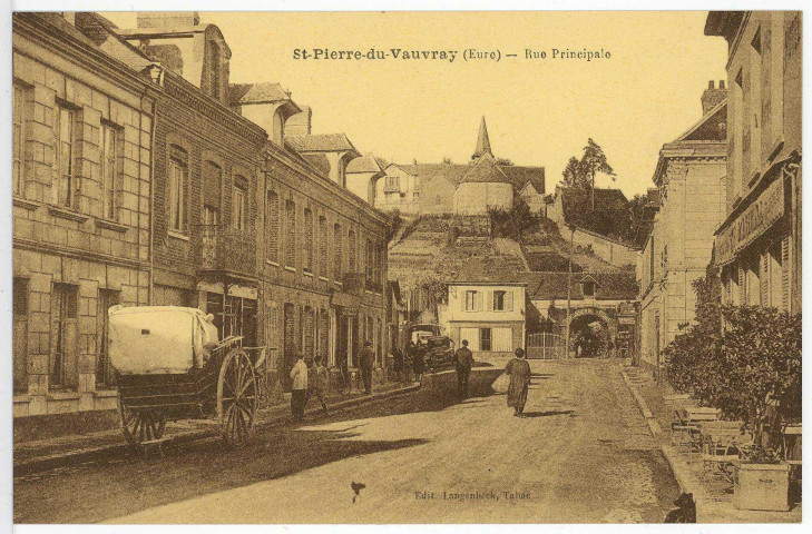 Saint-Pierre-du-Vauvray. Rue principale.