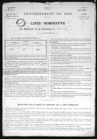 THIERVILLE 1926