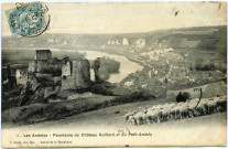 Andelys (Les). Panorama du Château Gaillard et du Petit-Andelys.