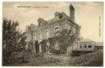 Berthouville. La Mairie et l'Ecole.