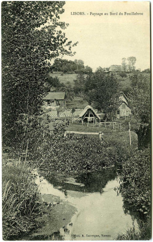 Lisors. Paysage au Bord du Fouillebroc.