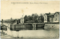Saint-Pierre-la-Garenne. Notre-Dame-de-la-Garenne - Maisons d'Eclusiers et Poste de Secours.