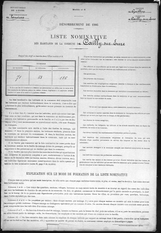 CAILLY 1906