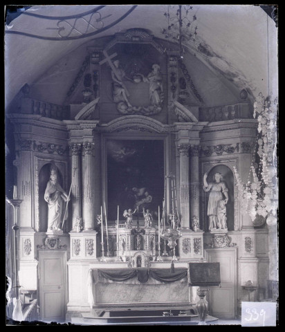 Église de Saint-Sébastien-de-Morsent (Eure), autel.