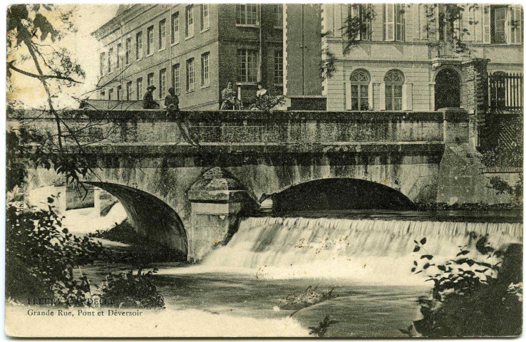 Fleury-sur-Andelle. Grande Rue, Pont et Déversoir.