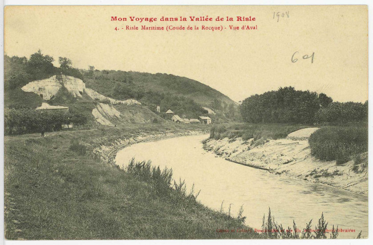 Saint-Samson-de-la-Roque. Mon voyage dans la Vallée de la Risle - Risle Maritime - Le Coude de la Roque - Vue d'Aval.