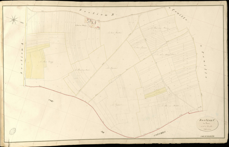 Fresne (Le). Section C _ du Fresne _ 1re de 3 Feuilles