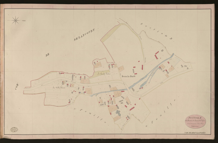 Bézu-la-Forêt. Section A _ de la Fontaine du Houx et de l'Eglise _ 3e et dernière Feuille