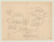 Parville - "Carte de l'arpentage des bois de Parville". *