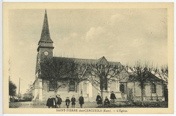 Saint-Pierre-des-Cerceuils. L'Eglise.