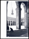 Cour intérieure de la mosquée de Damas (Syrie).