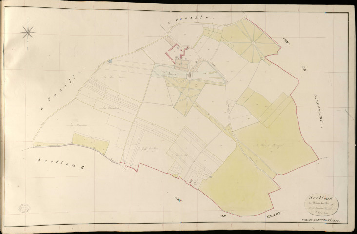Plessis-Hébert (Le). Section D _ du Château du Boscroger _ 5e et dernière Feuille